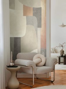 Tapetový stěnový panel abstraktní grafika - pastelové barevné plochy, 791454 / Cosmo Living vliesová tapeta 79145-4 (role 0,53 x 8,80 m) A.S.Création