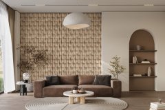 Vliesová tapeta hnědá - grafická, beton, stěrka MA981648 / Tapety na zeď Mona (0,53 x 10,05 m) Marburg