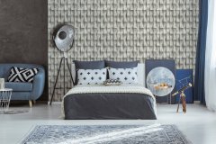 Vliesová tapeta šedá - grafická, beton, stěrka MA981651 / Tapety na zeď Mona (0,53 x 10,05 m) Marburg