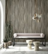 Vliesová tapeta hnědá - pruhy, vlnky, dřevo MA981665 / Tapety na zeď Mona (0,53 x 10,05 m) Marburg
