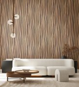 Vliesová tapeta hnědá - pruhy, vlnky, dřevo MA981667 / Tapety na zeď Mona (0,53 x 10,05 m) Marburg