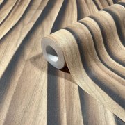 Vliesová tapeta hnědá - pruhy, vlnky, dřevo MA981667 / Tapety na zeď Mona (0,53 x 10,05 m) Marburg