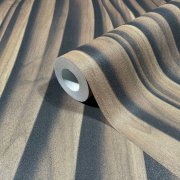 Vliesová tapeta hnědá - pruhy, vlnky, dřevo MA981668 / Tapety na zeď Mona (0,53 x 10,05 m) Marburg