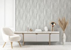 Vliesová tapeta béžová - pruhy, vlnky, dřevo MA981669 / Tapety na zeď Mona (0,53 x 10,05 m) Marburg