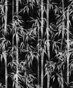 Vliesová tapeta černá, bílá - bambus 81672 / Tapety na zeď Mona (0,53 x 10,05 m) MA981672 Marburg