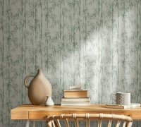 Vliesová tapeta zelená - bambus MA981674 / Tapety na zeď Mona (0,53 x 10,05 m) Marburg