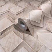 Vliesová tapeta hnědá - geometrická MA981675 / Tapety na zeď Mona (0,53 x 10,05 m) Marburg