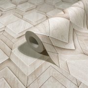 Vliesová tapeta béžová - geometrická MA981678 / Tapety na zeď Mona (0,53 x 10,05 m) Marburg
