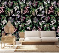 Vliesová fototapeta barevné květy 1,59 x 2,70 m / Vliesový tapetový panel 81682 Mona Marburg