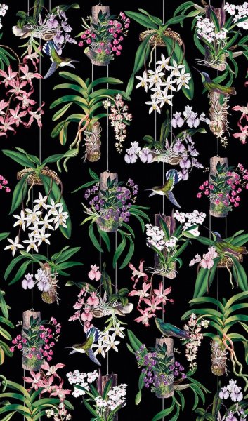 Vliesová fototapeta barevné květy 1,59 x 2,70 m / Vliesový tapetový panel 81682 Mona Marburg