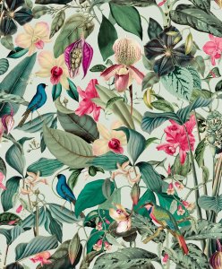 Vliesová tapeta barevné květy 0,53 x 10,05 m / Tapety na zeď Mona 81684 Marburg