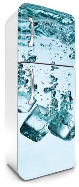 Samolepicí fototapeta na ledničku kostky ledu FR180-007 / Fototapety na lednice Ice Cubes Dimex (65 x 180 cm)