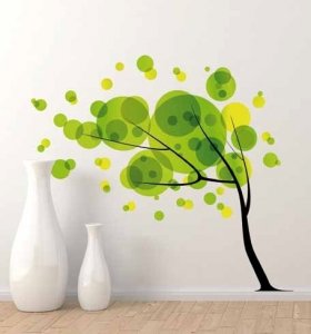 Samolepící dekorace na zeď Tree the Wind 81002 / Samolepka na zeď Crearreda (70 x 100 cm)