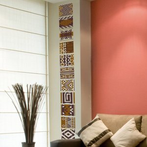 Samolepicí dekorace pruty 58104 / Samolepky na zeď Tribal Crearreda (100 x 35 cm)