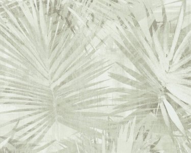 Vliesová tapeta 36385-4 zelená, krémová, palmové listy / Vliesové tapety na zeď 363854 Hygge (0,53 x 10,05 m) A.S.Création