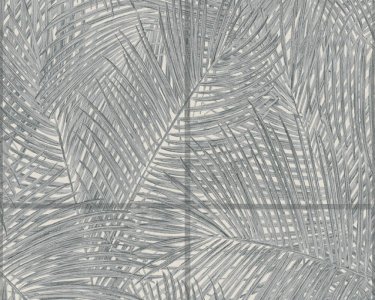 Vliesová tapeta 373722 šedé palmové listy / Vliesové tapety na zeď 37372-2 Sumatra (0,53 x 10,05 m) A.S.Création