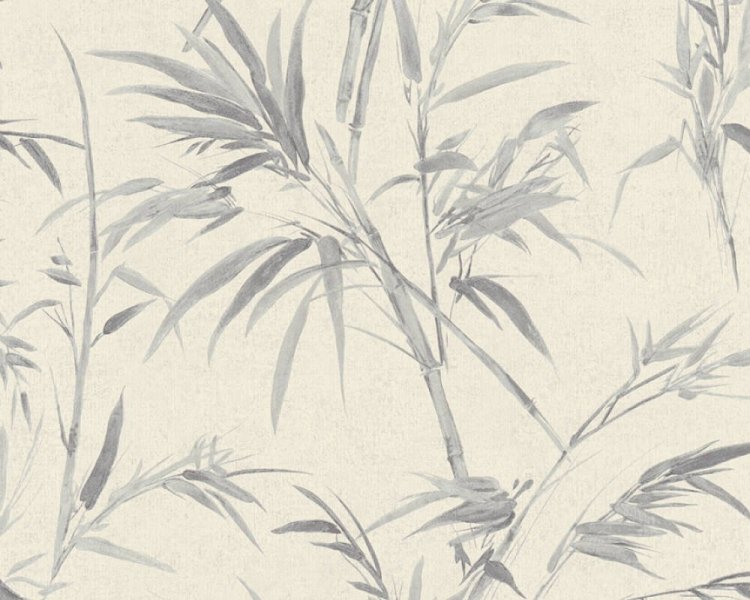 Vliesová tapeta 373765 šedý bambus / Vliesové tapety na zeď 37376-5 Sumatra (0,53 x 10,05 m) A.S.Création