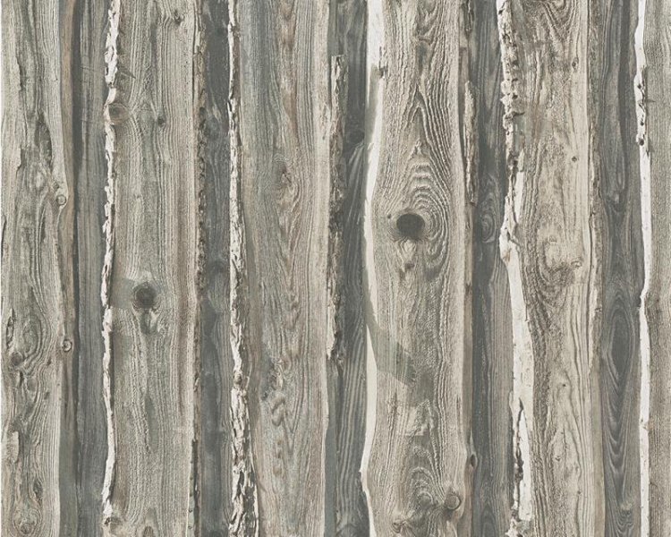 Papírová tapeta dřevěná prkna 95837-2 / Papírové tapety na zeď dřevo v latích 958372 Dekora Natur 6 AS (0,53 x 10,06 m) A.S.Création
