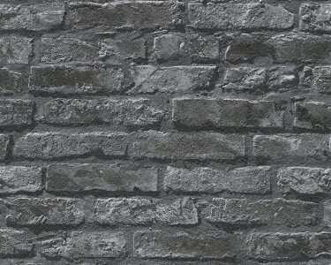 Papírová tapeta 95470-1 černá cihla / Papírové tapety na zeď 954701 Il Decoro (0,53 x 10,05 m) A.S.Création
