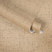 Vliesová tapeta věrně imituje korek i díky reliéfnímu povrchu - strukturovaná vliesová tapeta v pískové barvě od A.S.Création