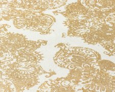 Barokní vzor - vliesová tapeta do bytu zlatá, bílá, metalická z kolekce Trendwall