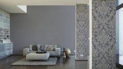 Vliesová tapeta do bytu UNI metalická šedá z kolekce Trendwall