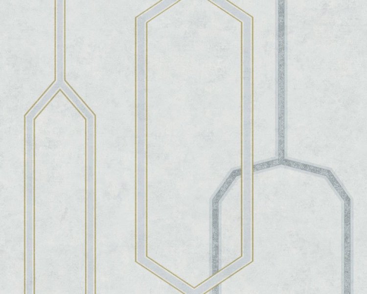 Luxusní vliesová 3D tapeta 36314-3 metalická  geometrická / Tapety na zeď 363143 Palila (0,53 x 10,05 m) A.S.Création