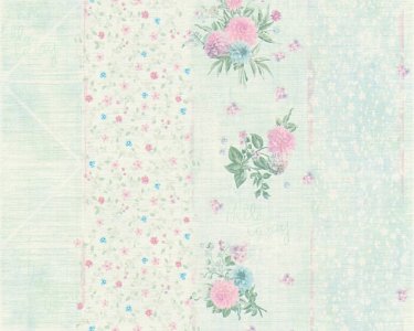 Vliesová tapeta vintage 35878-3 zelená s květy / Tapety na zeď 358783 Djooz 2 (0,53 x 10,05 m) A.S.Création