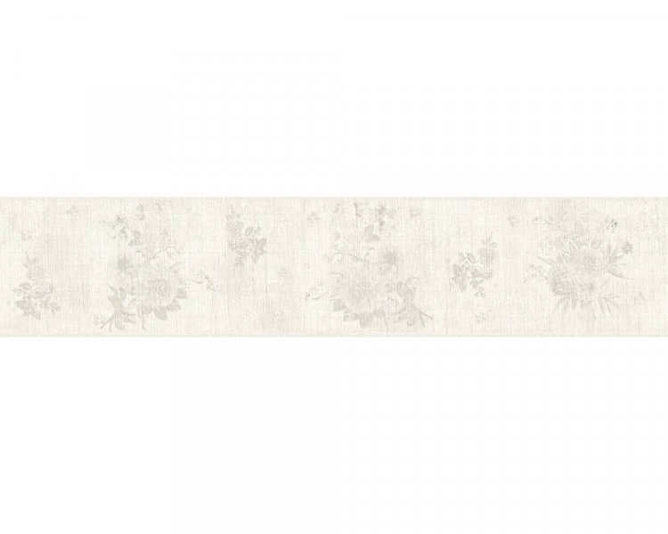 Vliesová bordura tapeta 35876-4 šedé květy / Bordury tapety na zeď 358764 Djooz 2 (0,13 x 5 m) A.S.Création