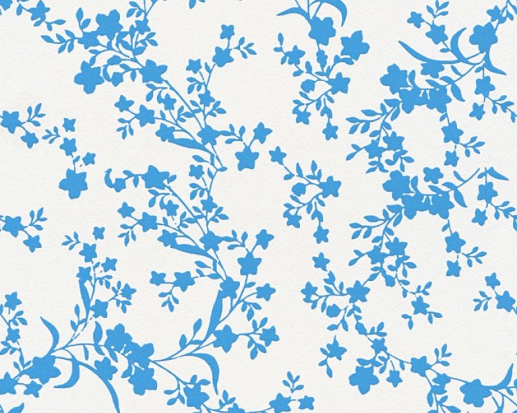 Vliesová tapeta 35753-2 modré kytičky / Tapety na zeď 357532 Esprit 13 (0,53 x 10,05 m) A.S.Création