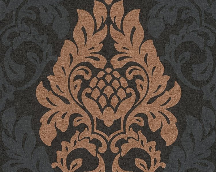 Luxusní vliesová tapeta zámecká černá, metalická 96190-3 / Tapety na zeď 961903 Fleece Royal AS (0,53 x 10,05 m) A.S.Création