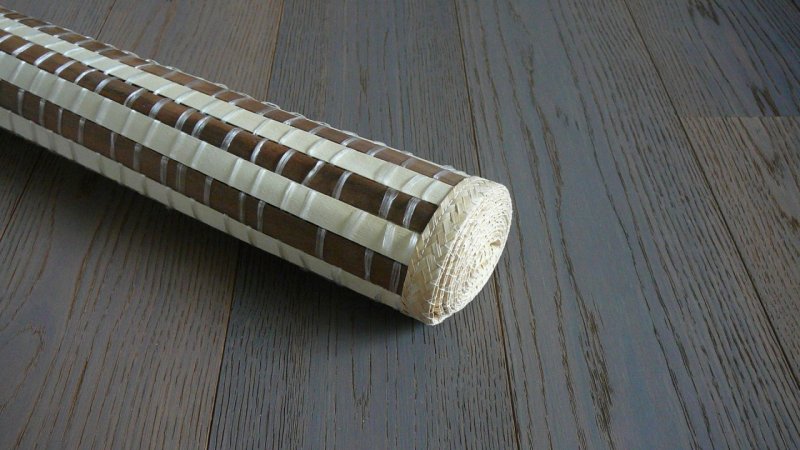 Rohož za postel 55 x 200 cm kombinace tmavý buk - přírodní / loubkové rohože na stěnu Fanaiva