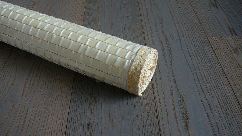 Rohož za postel 55 x 300 cm barva přírodní / loubkové rohože na stěnu Fanaiva