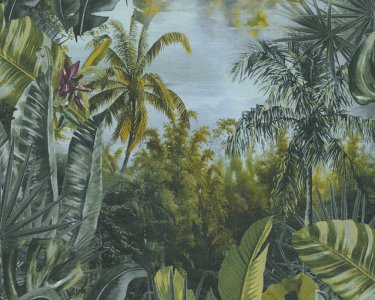 Vliesová tapeta zelená džungle, palmy 383561 / Tapety na zeď 38356-1 My Home My Spa (0,53 x 10,05 m) A.S.Création