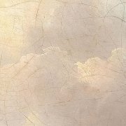 Mraky s historickou patinou - kruhová samolepicí vliesová fototapeta D1-014 - Relic Clouds z kolekce Komar Dots - dějiny umění - vzrušující detaily