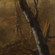 Horizont nad údolím - kruhová samolepicí vliesová fototapeta D1-035 - Horizon z kolekce Komar Dots - dějiny umění - působivé detaily