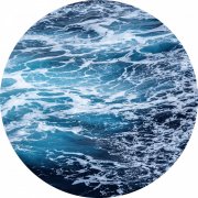 Moře, oceán - kruhová samolepicí vliesová fototapeta D1-041 - Aloha z kolekce Komar Dots