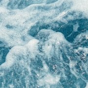 Ranní moře - kruhová samolepicí vliesová fototapeta D1-040 - Ocean Twist z kolekce Komar Dots - dokonalé detaily