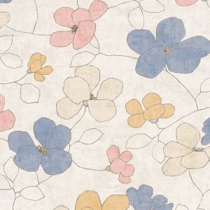 Vliesová tapeta, barevné květy 791472 / Tapety na zeď 79147-2 Nordic Feeling (0,53 x 10,05 m) A.S.Création