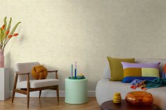 Vliesová tapeta jednobarevná zeleno-krémová 791524 / Tapety na zeď 79152-4 Nordic Feeling (0,53 x 10,05 m) A.S.Création