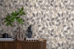 Vliesová tapeta šedé listy 791503 / Tapety na zeď 79150-3 Nordic Feeling (0,53 x 10,05 m) A.S.Création