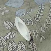 Vliesová tapeta šedé a zelené listy 791491 / Tapety na zeď 79149-1 Nordic Feeling (0,53 x 10,05 m) A.S.Création