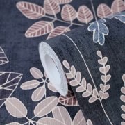 Vliesová tapeta modré, červené a fialové listy 791494 / Tapety na zeď 79149-4 Nordic Feeling (0,53 x 10,05 m) A.S.Création