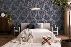 Vliesová tapeta modré, červené a fialové listy 791494 / Tapety na zeď 79149-4 Nordic Feeling (0,53 x 10,05 m) A.S.Création