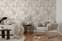 Vliesová tapeta černé a béžové listy 791495 / Tapety na zeď 79149-5 Nordic Feeling (0,53 x 10,05 m) A.S.Création