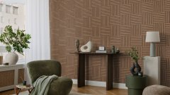 Vliesová tapeta hnědá, grafická 417180 / Vliesové tapety na zeď Factory VI (0,53 x 10,05 m) Rasch