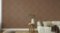 Vliesová tapeta hnědá, grafická 417180 / Vliesové tapety na zeď Factory VI (0,53 x 10,05 m) Rasch