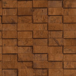 Vliesová tapeta 3D efekt hnědá, industriální styl 497120 / Vliesové tapety na zeď Factory VI (0,53 x 10,05 m) Rasch