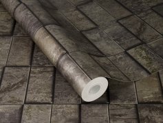 Vliesová tapeta 3D efekt šedá, industriální styl 497137 / Vliesové tapety na zeď Factory VI (0,53 x 10,05 m) Rasch