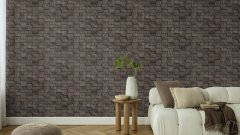 Vliesová tapeta 3D efekt šedá, industriální styl 497137 / Vliesové tapety na zeď Factory VI (0,53 x 10,05 m) Rasch